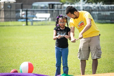 camper and leader at camp noah
