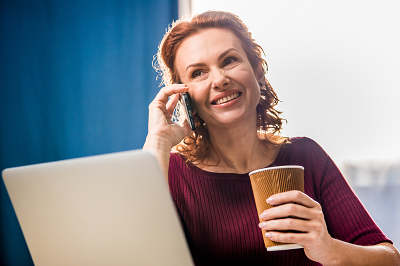 woman on laptop