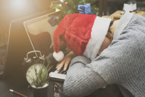 Person with Santa hat
