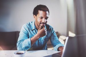 Person on computer