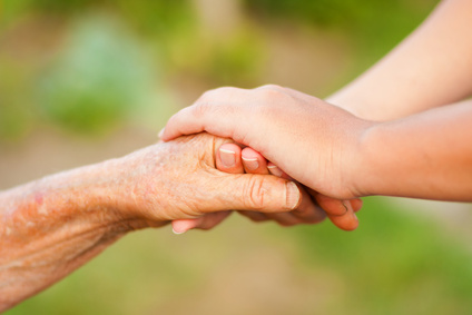 elderly hands