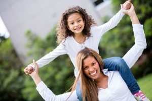 mother and daughter