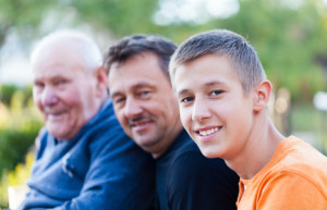grandfather, father, son