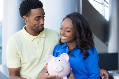 couple with piggy bank