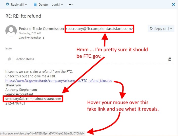 Scam e-mail