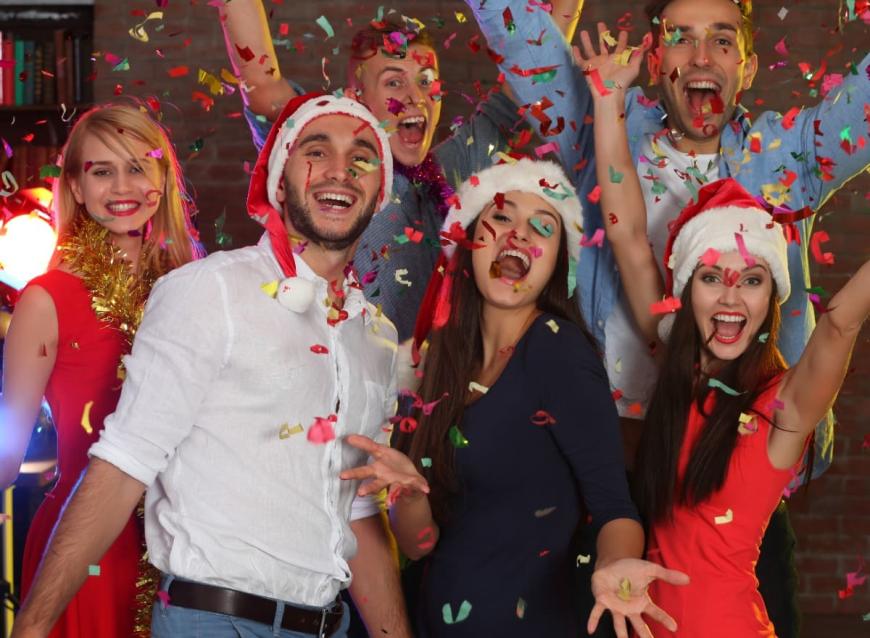 People having a holiday part