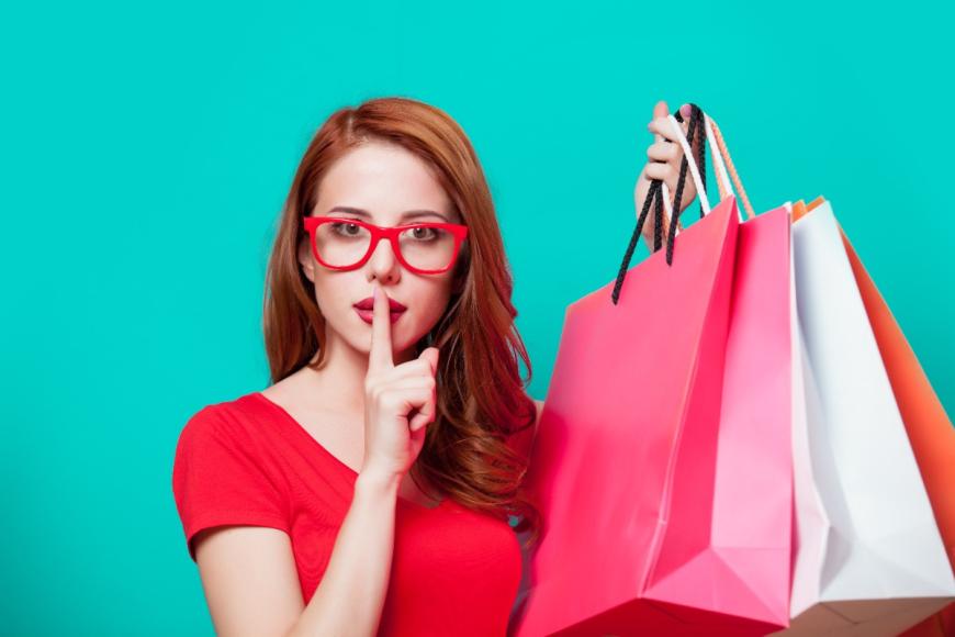 Woman with shopping bags