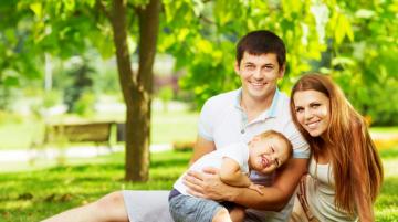 family in park