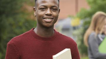Student on campus