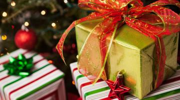 Wrapped presents for holiday