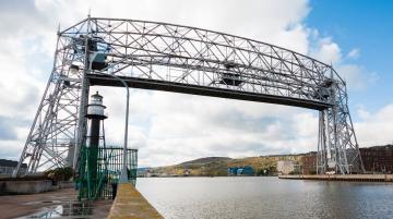 Duluth drawbridget raised
