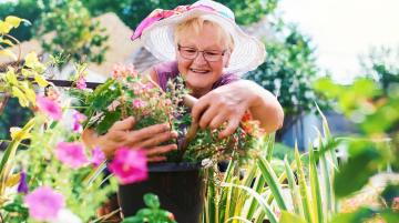 Woman gardening