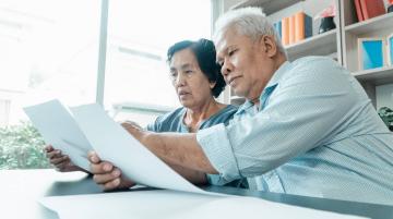 couple doing finances