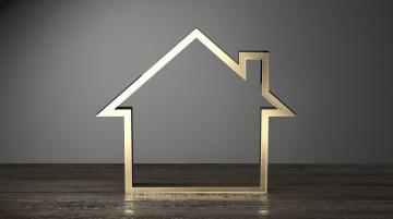 gold house outline