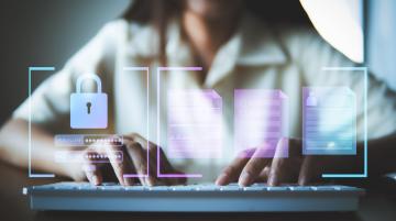 woman on computer