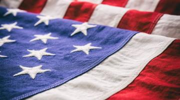 U.S. flag honoring veterans and other military personnel