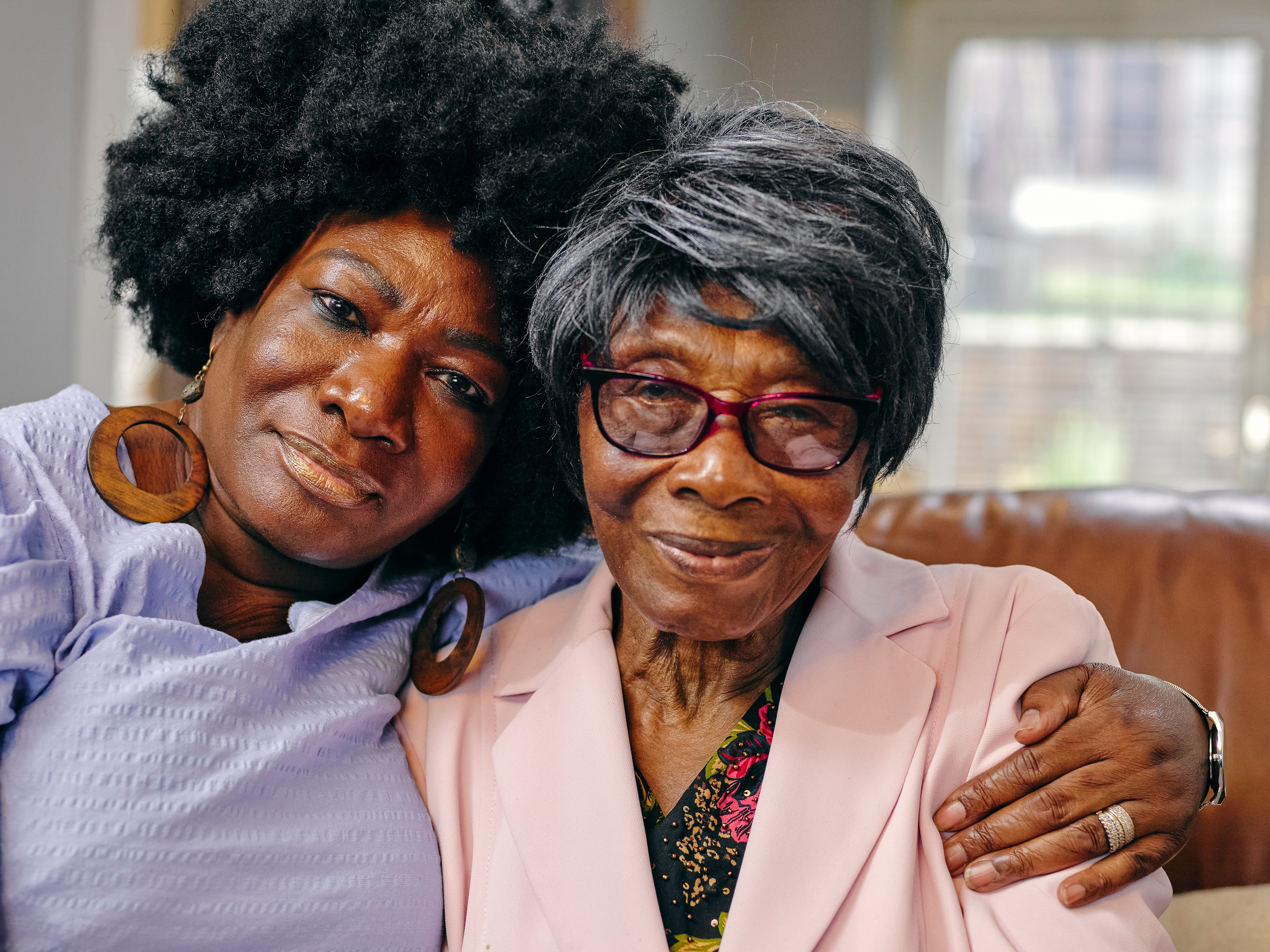 caregiver woman with family member