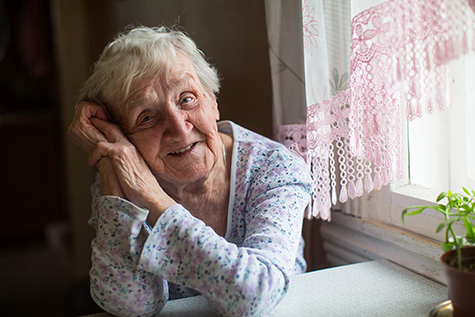 Portrait of an older adult in rural area