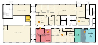 Center for Changing Lives Duluth floor plan.