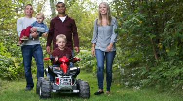 Host homes family supporting an individual 